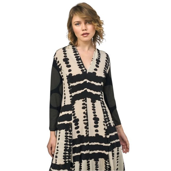 Alembika Dresses & Skirts - Alembika Chicha Cocoon Dress Savanna NWT Size 1 (US 6–8) Abstract Print Midi